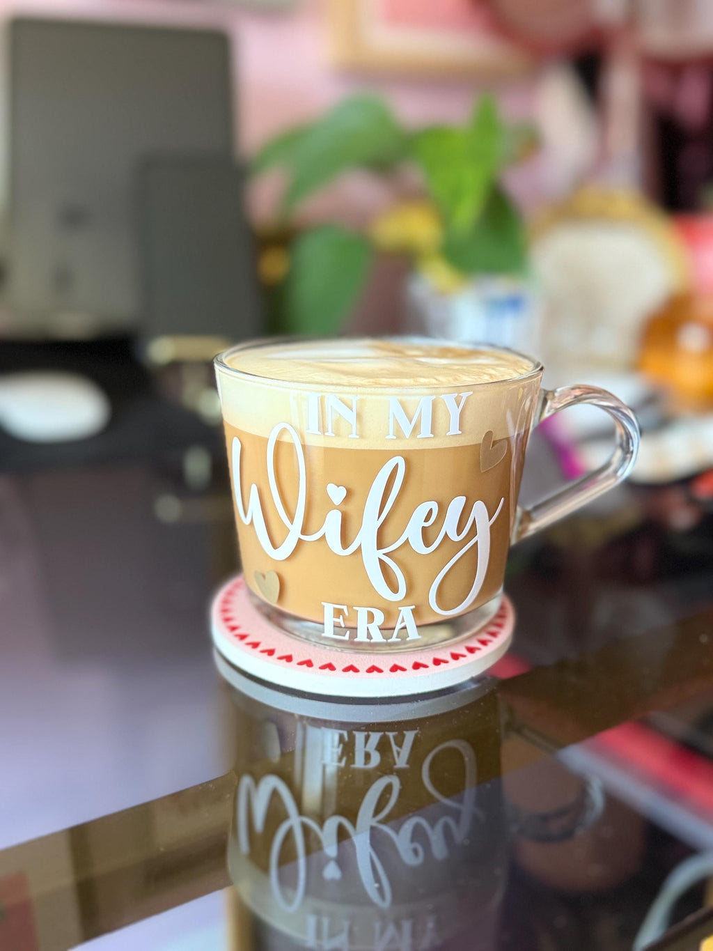In My Wifey Era Glass Mug | Newlywed Gift