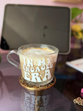 In My Engaged Era Glass Mug | Engagement Gift for Bride-to-Be, Newly Engaged Coffee Mug, Bridal Shower Present, Proposal Gift