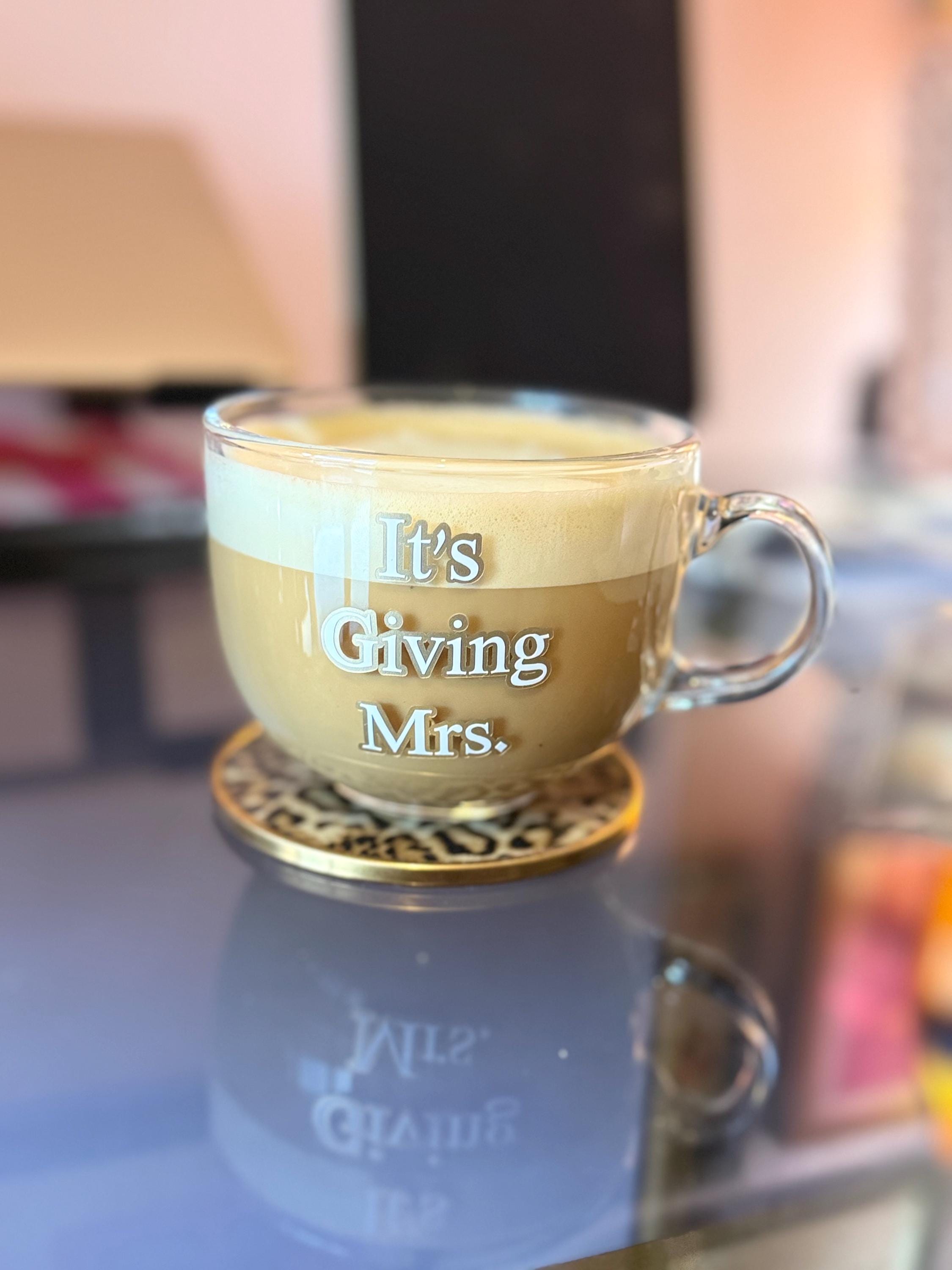 It’s giving Mrs Glass Mug | Newlywed Gift