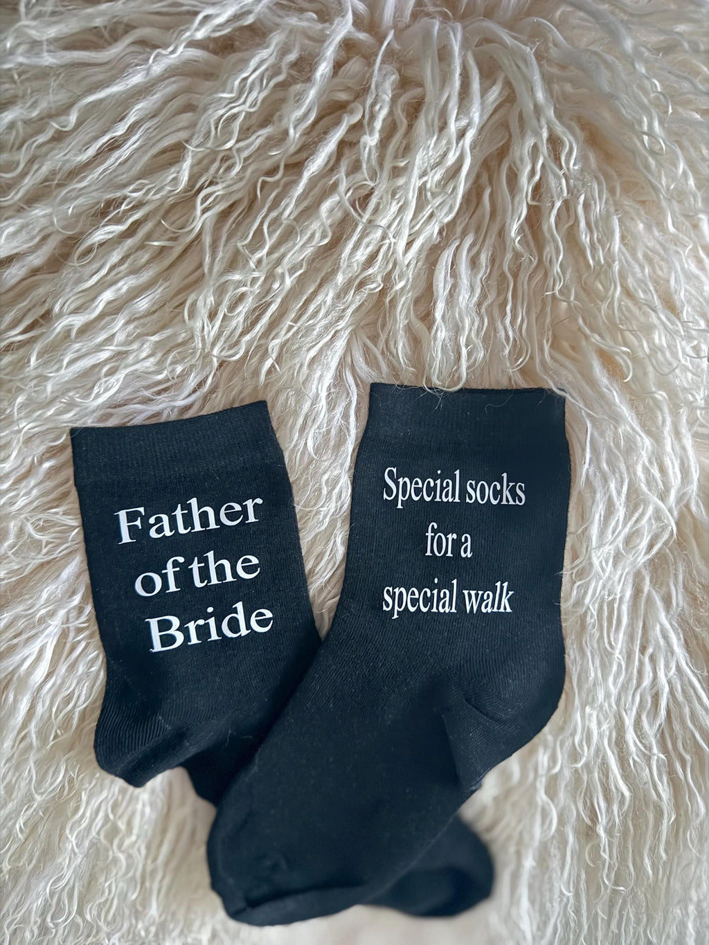 Father of The Bride Wedding Socks - a small detail with big meaning
