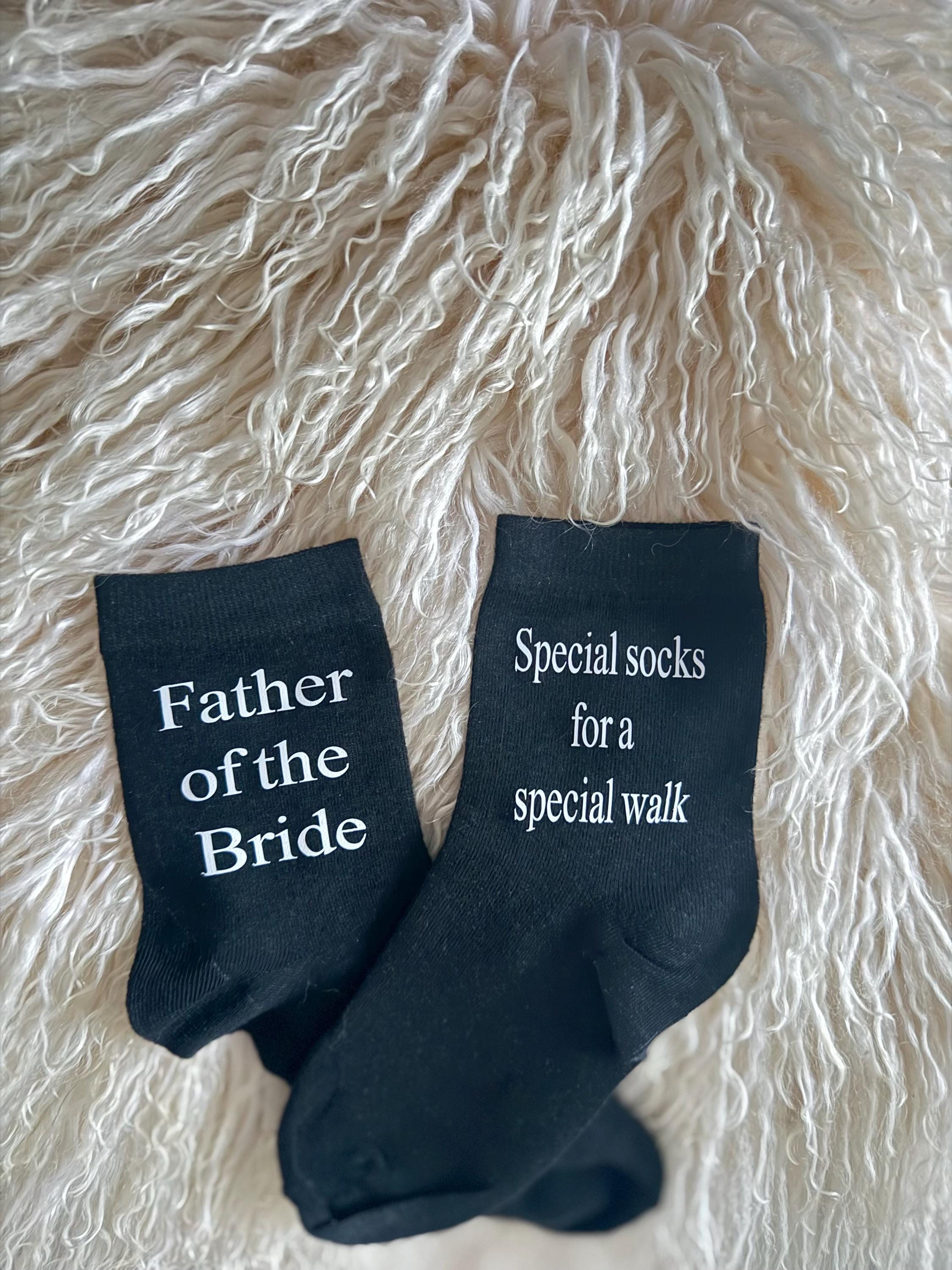 Father of The Bride Wedding Socks - a small detail with big meaning