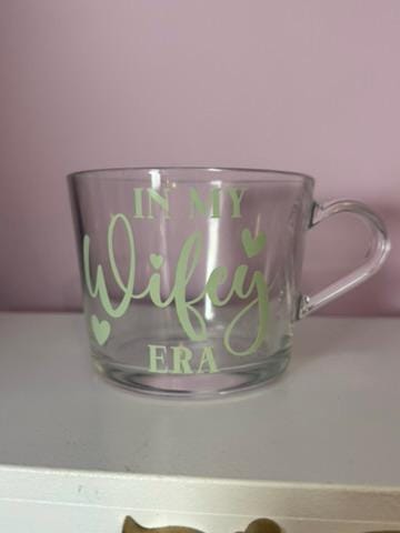 In My Wifey Era Glass Mug | Newlywed Gift