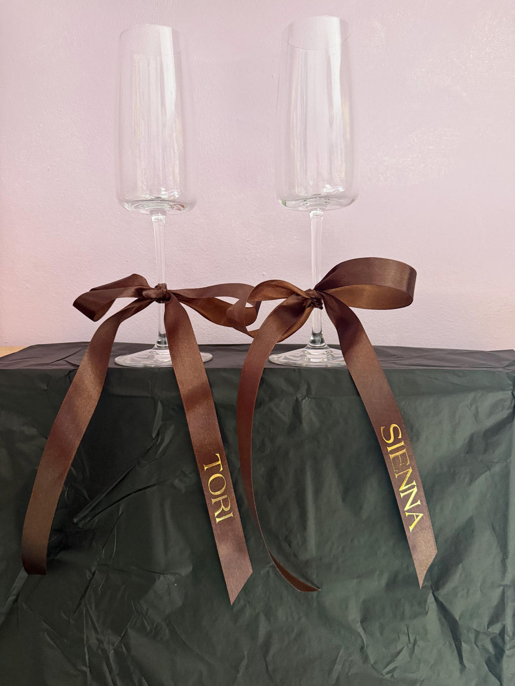 Personalized Wedding Ribbon, Custom Keepsake, Bridal Gift
