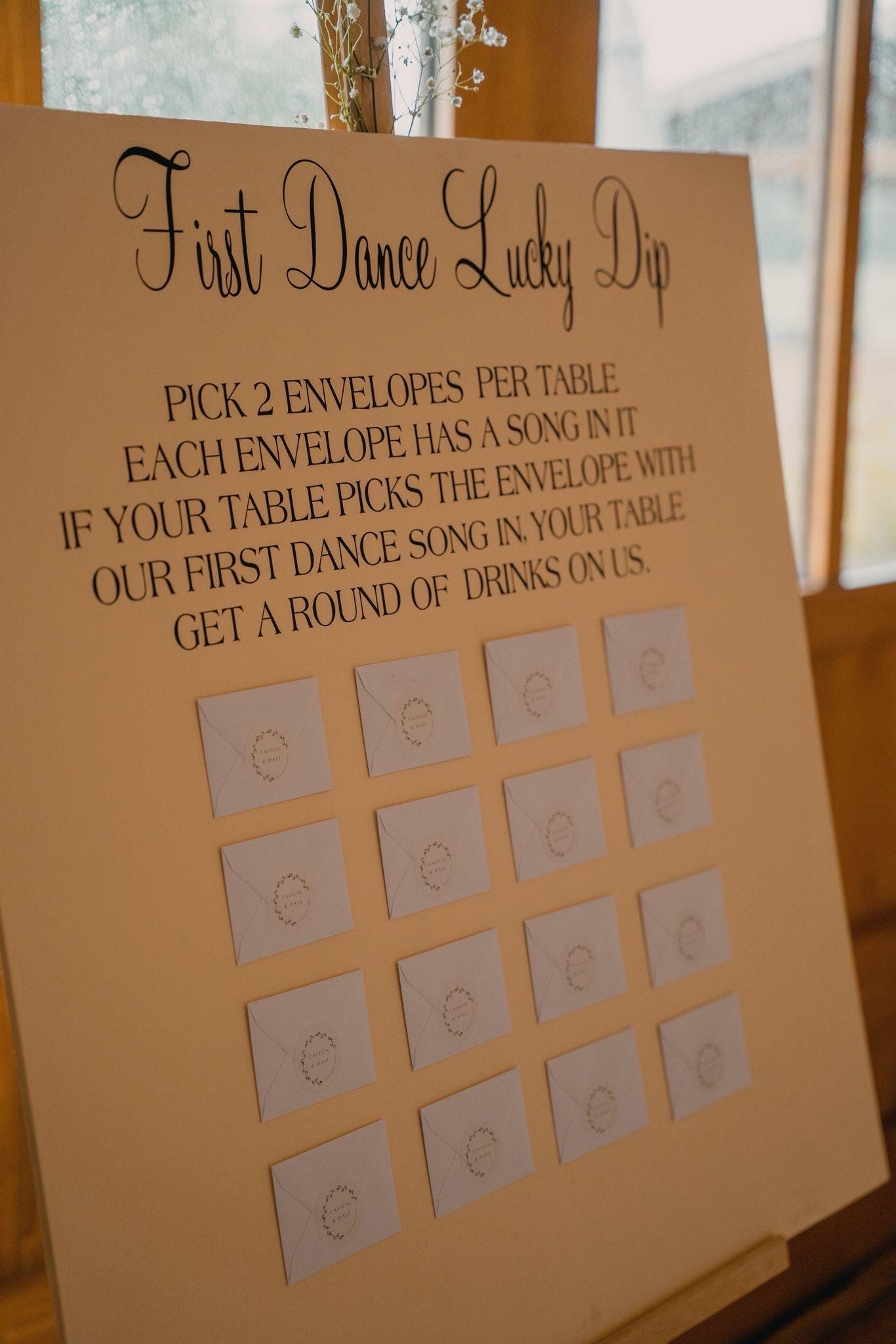 Wedding Sign Vinyl Decal | DIY Custom Event Signage