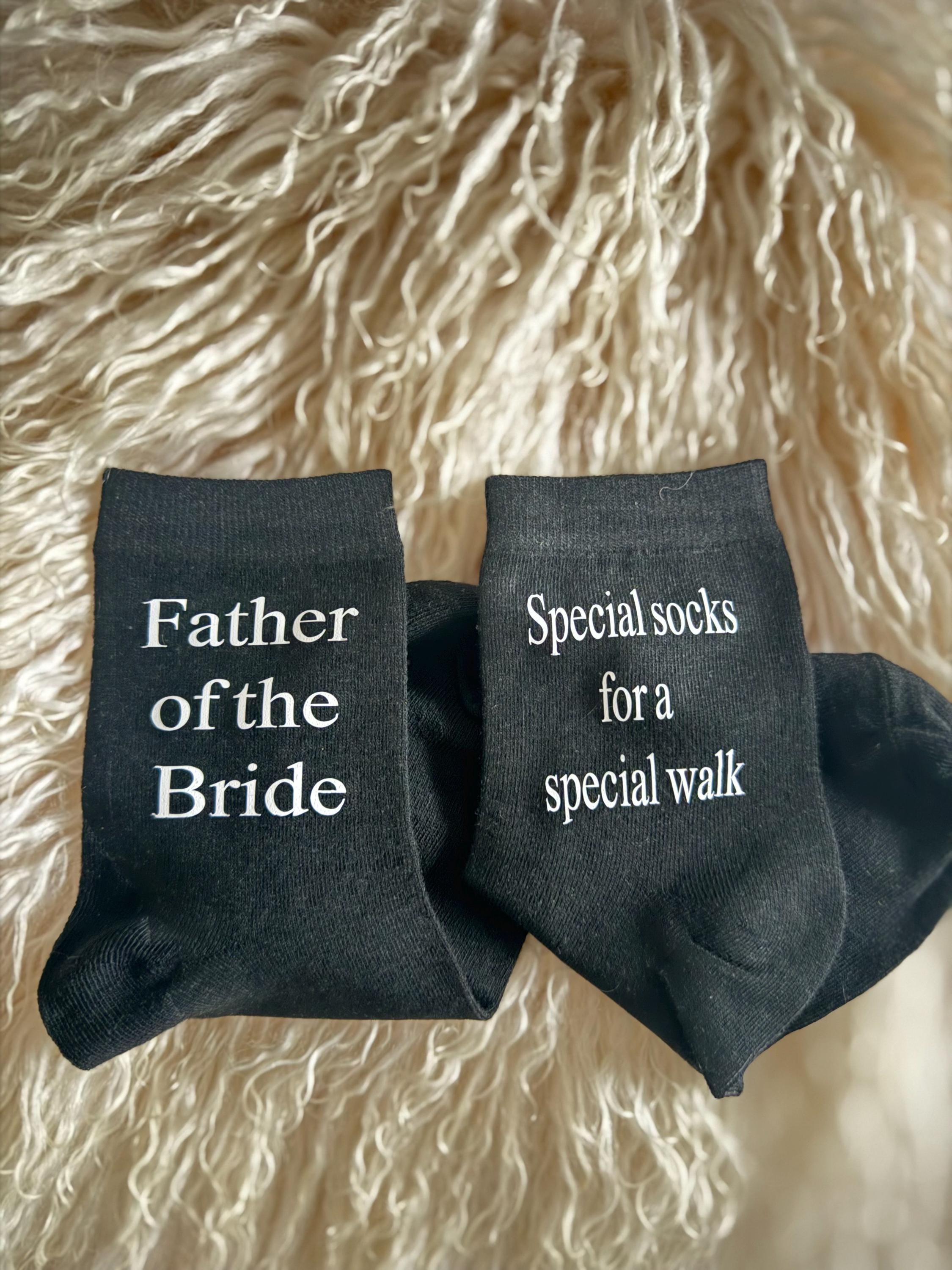 Father of The Bride Wedding Socks - a small detail with big meaning
