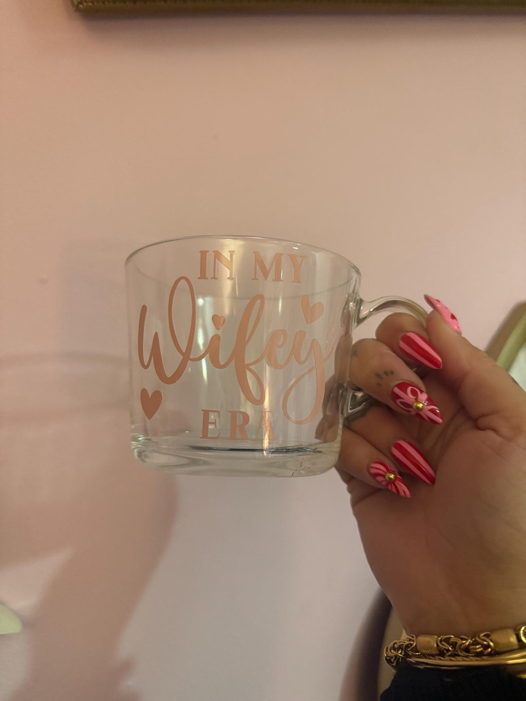 In My Wifey Era Glass Mug | Newlywed Gift