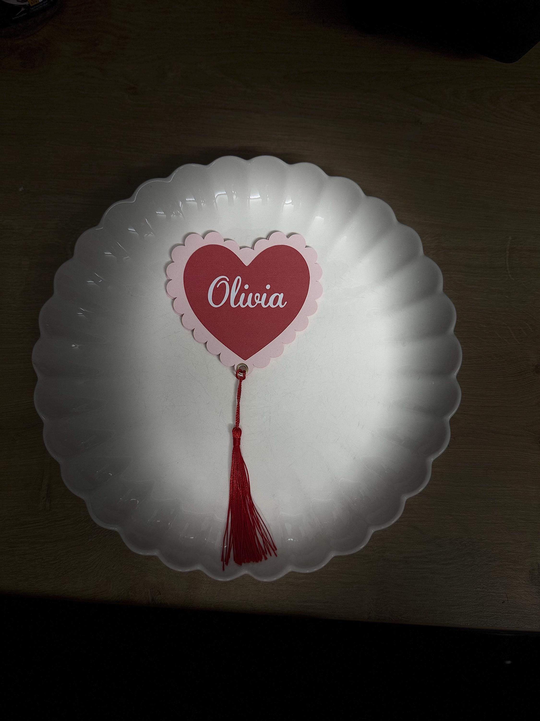 Cupid Collection Heart Menu & Place Cards