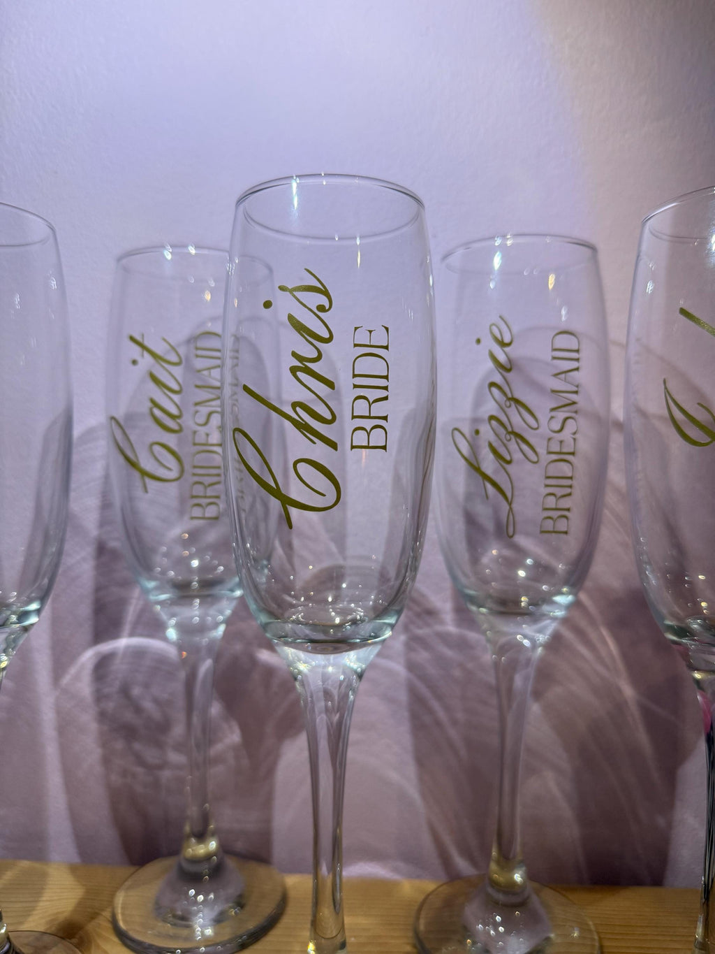 Personalized Champagne Flute | Custom Wedding Toasting Glass, Bridal Shower Gift