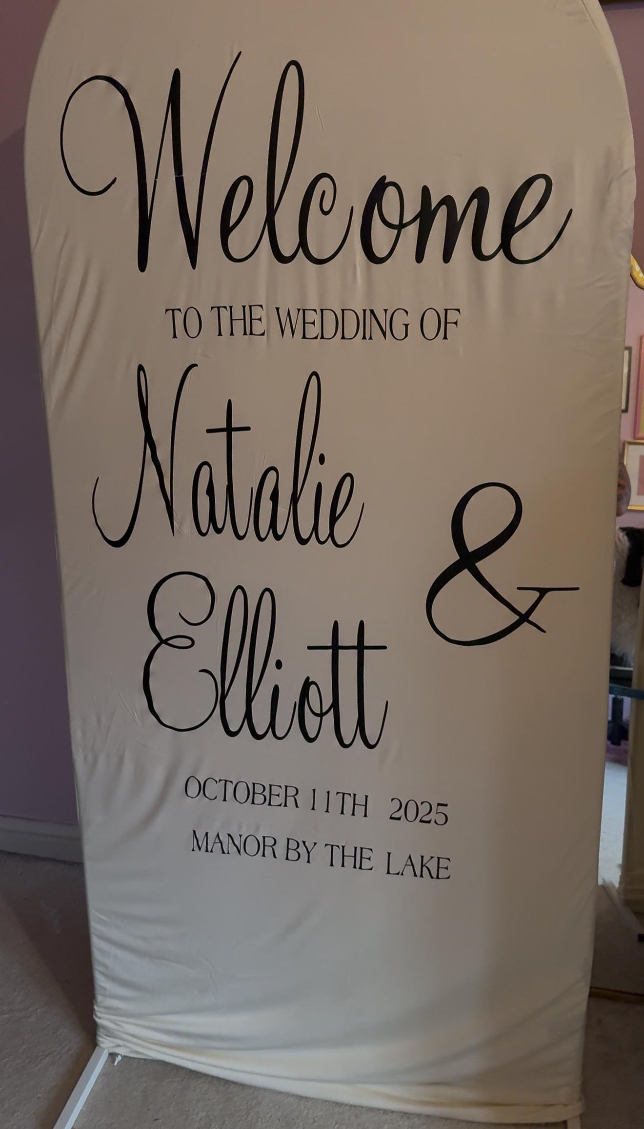 Wedding Sign Vinyl Decal | DIY Custom Event Signage