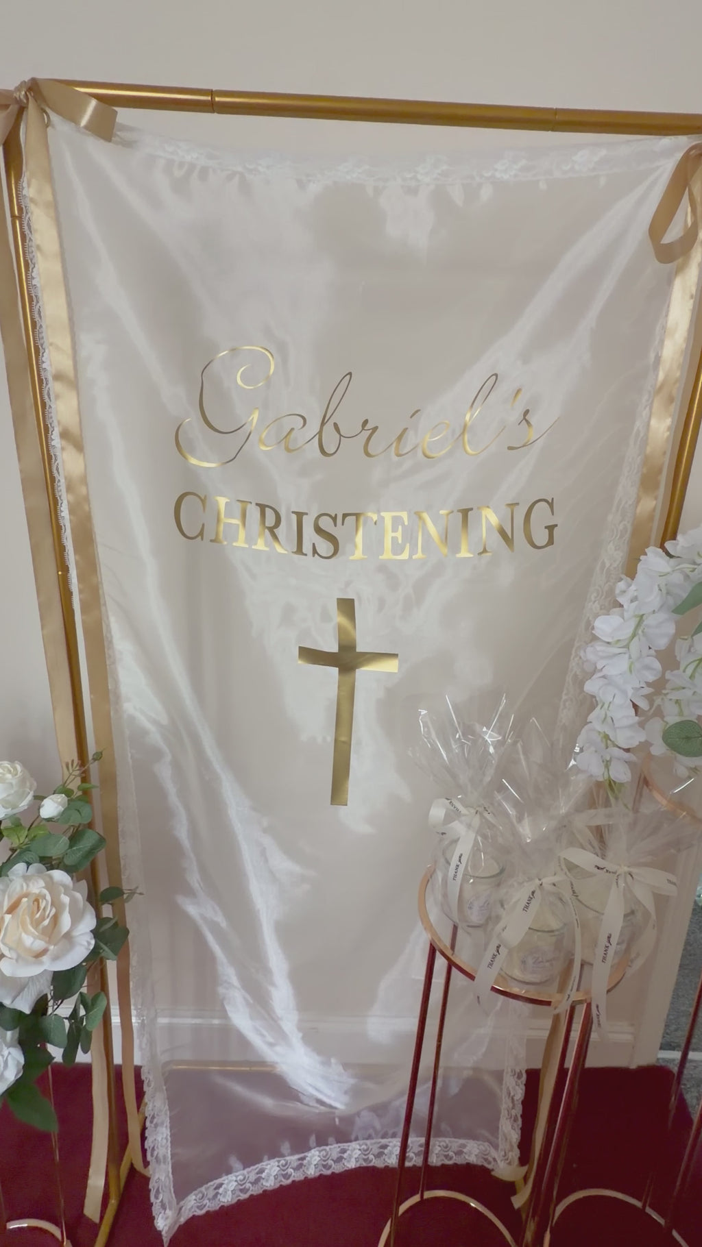 Custom Fabric Event Sign — Any Wording, Any Occasion