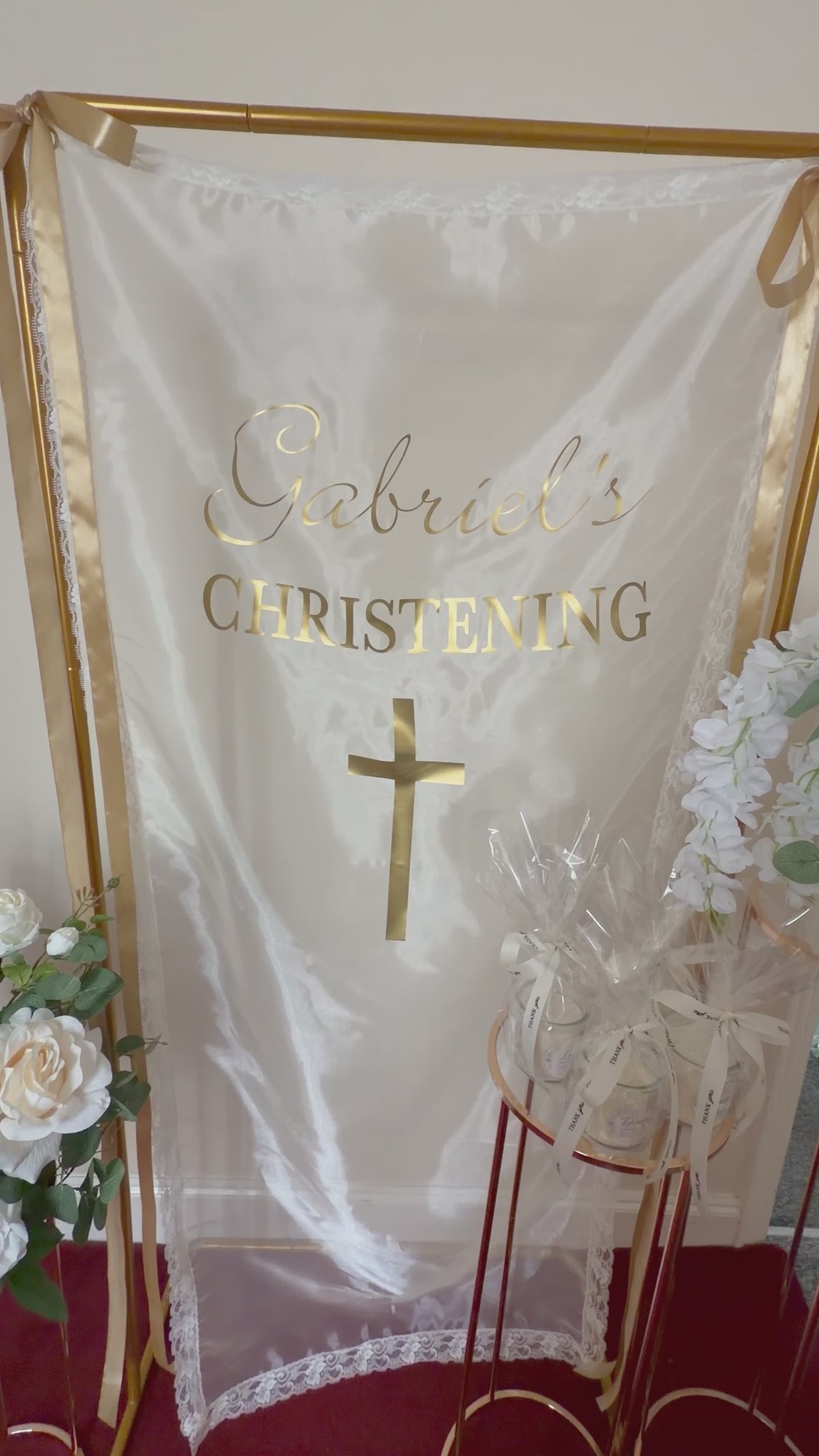 Custom Fabric Event Sign — Any Wording, Any Occasion